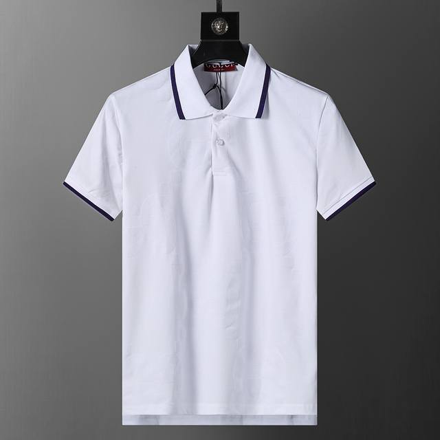 New high-quality lapel Polo shirt, metal logo button, exquisite workmanship, of