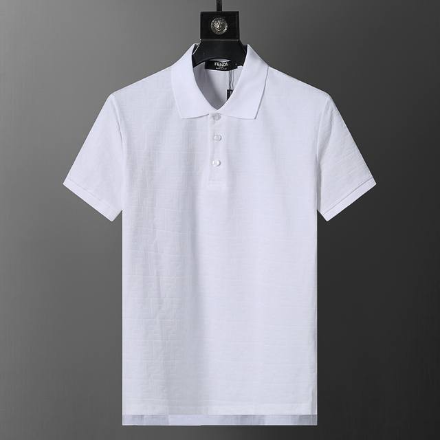 New high-quality lapel Polo shirt, metal logo button, exquisite workmanship, of