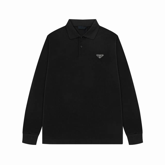 Brand: Prada Fabric: Pure cotton mercerized pique Weight: 230 Color: Black blue
