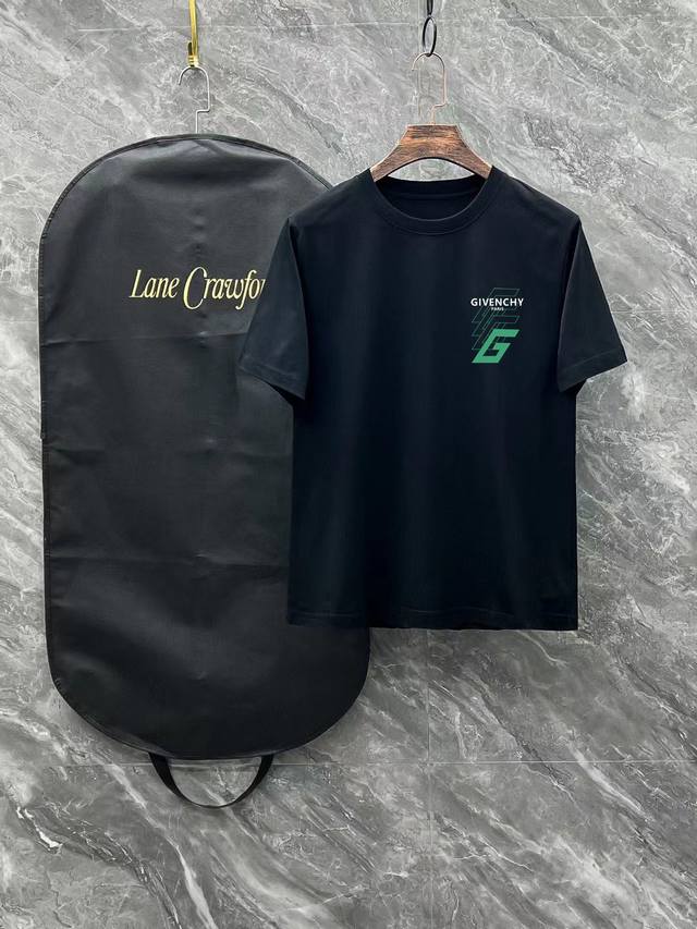 Givenchy# 2025 Spring and Summer New Release, the latest short-sleeved round nec