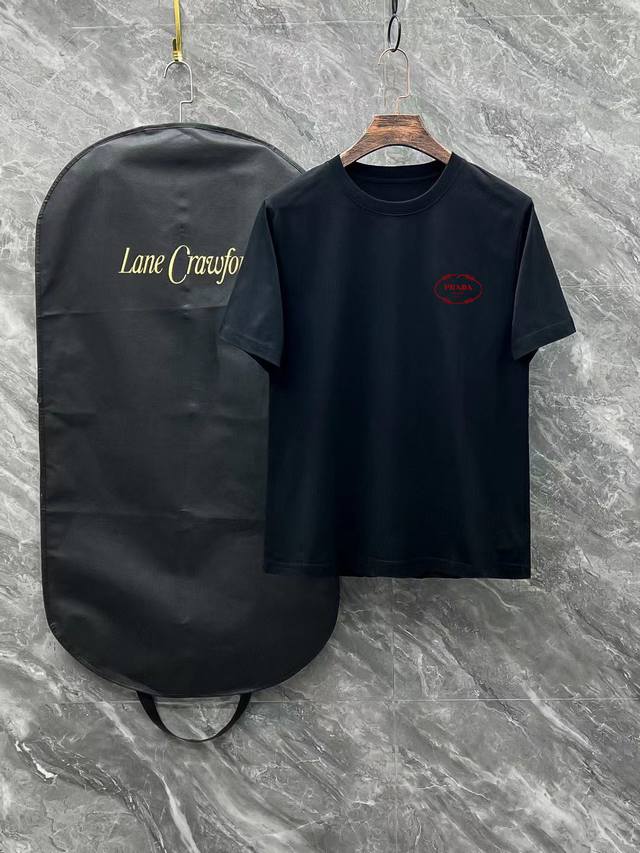 Prada# 2025 Spring and Summer New Release, the latest short-sleeved round neck T