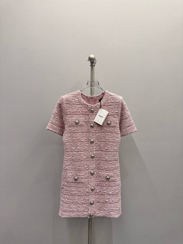 New arrival: * Product name: High-end luxury short-sleeved skirt Color: pink, b
