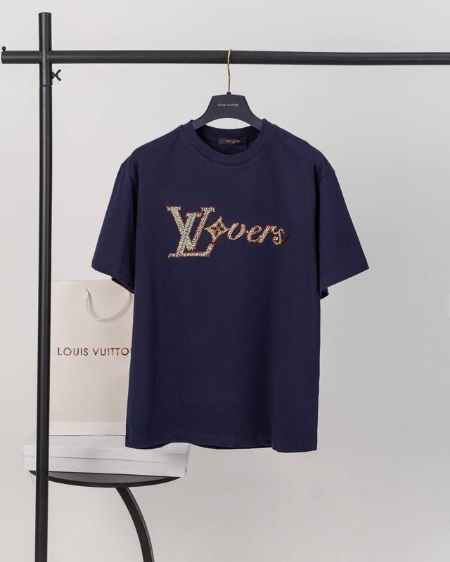 613Louis Vuitton*Louis Vuitton Lv 2025 new style heavy sequin embroidery short-s