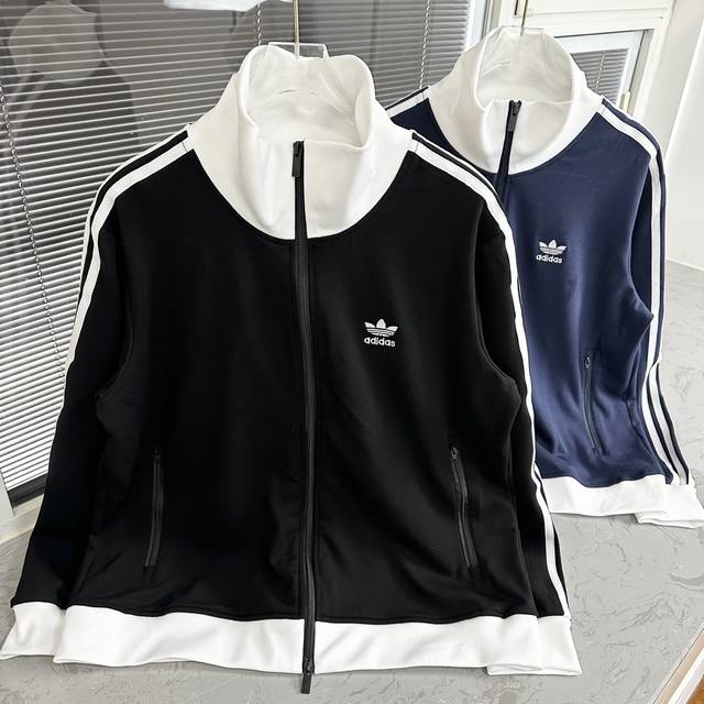 140 Adidas 25S new stand-up collar jacket, unisex style. Item number: I. Adidas