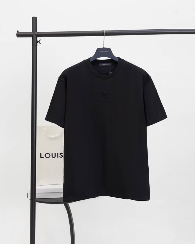 A619Louis Vuitton*Louis Vuitton Lv 25Ss short-sleeved T-shirt with three-dimensi