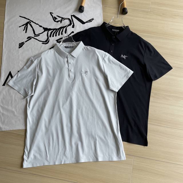 Summer Polo Arc'teryz Two-Tone Urban Commuter Short-Sleeve Polo Shirt with Seaml