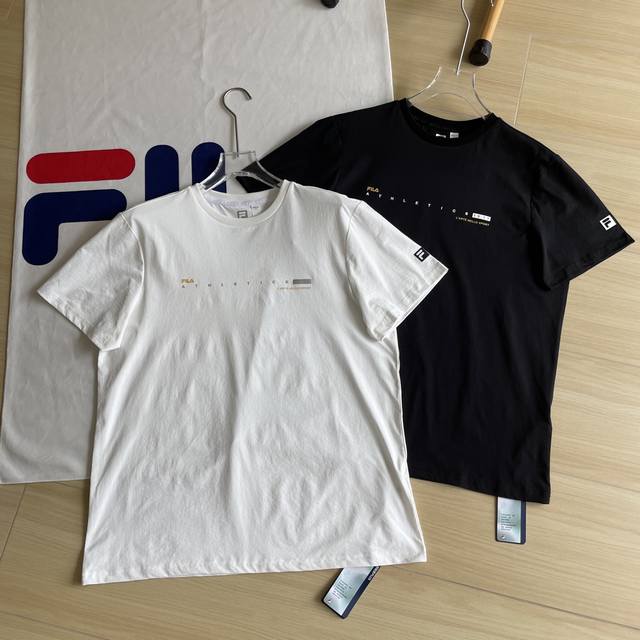 Fila Summer Short-Sleeve T-Shirt, a two-tone official Fila summer sportswear qui