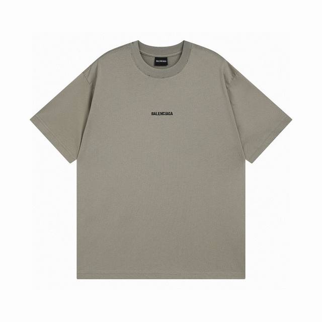 Balenciaga 2025 Ss short-sleeved T-shirt with classic front and back lettering e