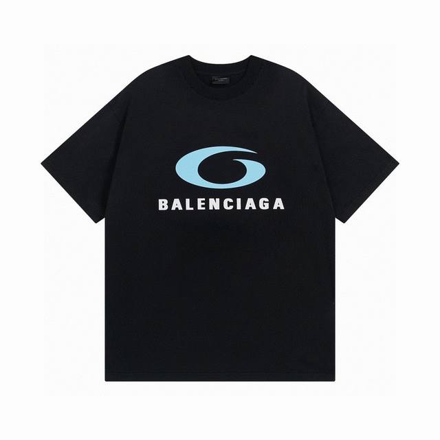 Balenciaga 2025 Ss Loop Sports Icon printed short-sleeved T-shirt. This is the m