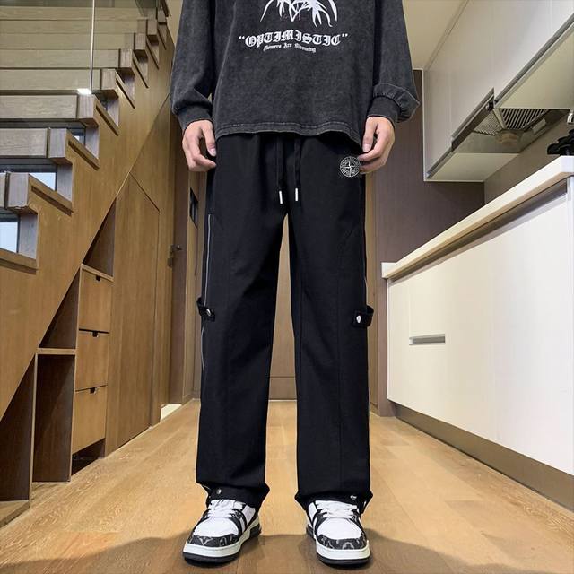 Stone Island limited edition American outdoor sports straight-leg overalls featu