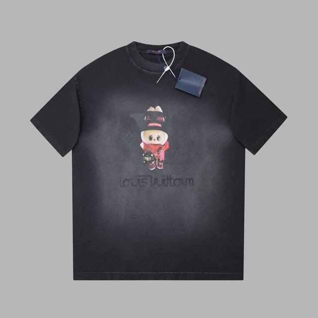 Lv Louis* Laboob Limited Edition 25Ss Early Spring New Laboob Print Short Sleeve