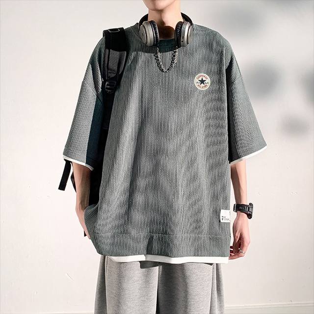 Converse's summer limited edition draped ice silk short-sleeved T-shirt is made