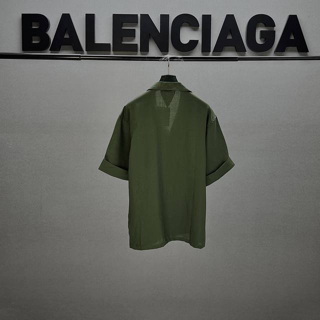 Bottega Veneta Bv woven leather and Tencel linen short-sleeved shirt size Smlxlx