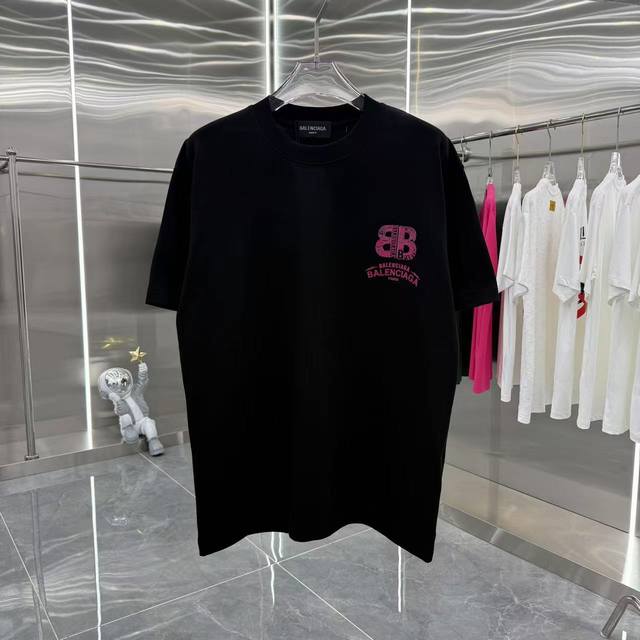 Bal 2025 spring and summer new round neck short-sleeved T-shirt personalized pri
