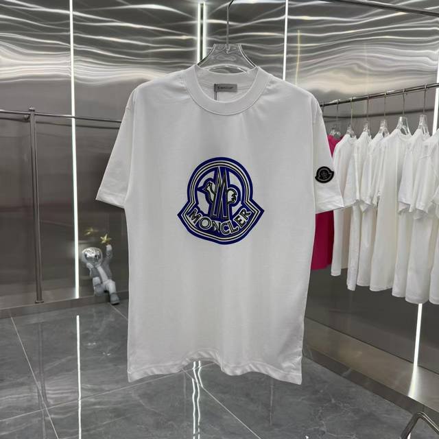 Mengjia 2025 summer new round neck T-shirt personalized lettering model unisex l