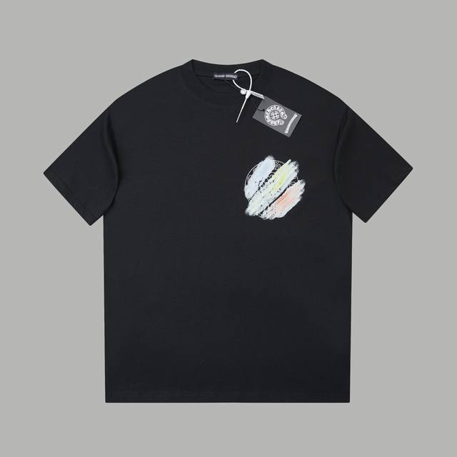 Ch*Ome Hearte 25Ss early spring new Chrome Hearts hand-painted graffiti hot-stit