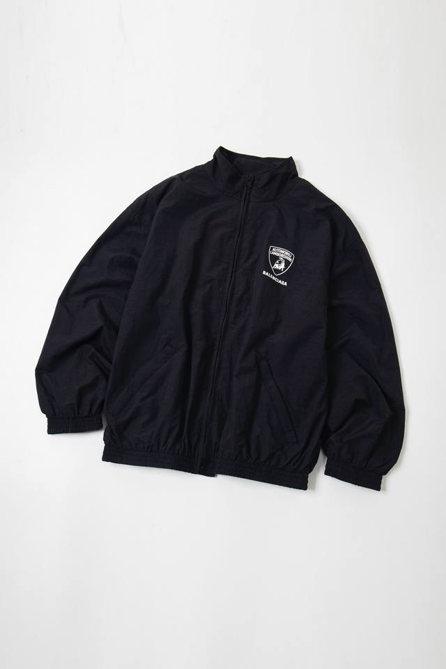 K506 Balenciaga Blcg 25Ss 71 Lamborghini co-branded printed waterproof jacket. C