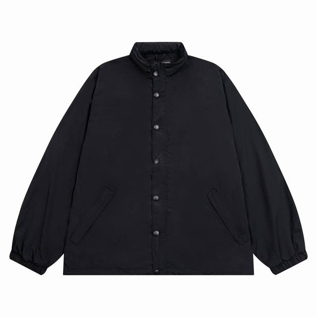 K377 Balenciaga Blcg 24Fw catwalk style fuzzy cola wave print waterproof jacket,