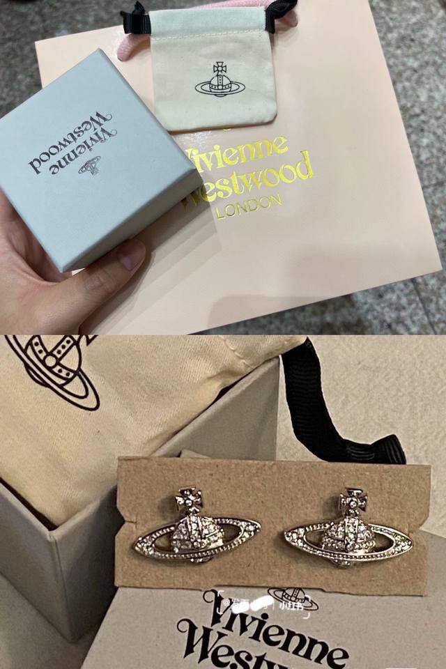 Empress Dowager Cixi Saturn Pearl Earrings with Full Packaging* Empress Dowager