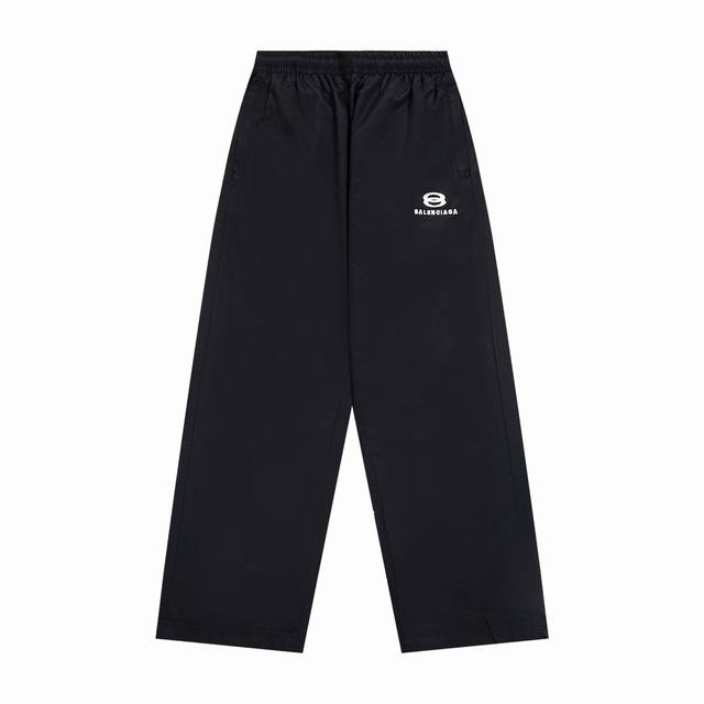K373 Balenciaga Blcg 24Fw catwalk style double-ring letter embroidery sports sui