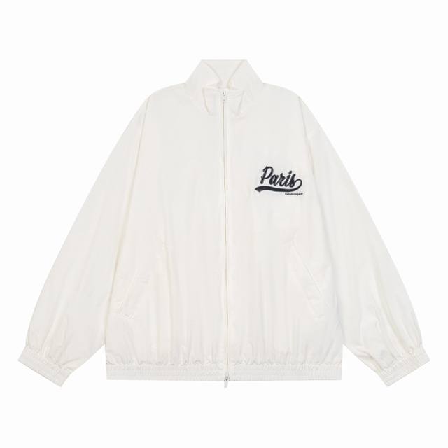 K363 Balenciaga Blcg 24Ss Waterproof jacket with three-dimensional embroidery fe