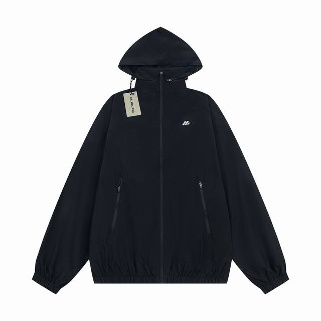 K362 Balenciaga Blcg 24Ss laser Ib reflective logo waterproof windbreaker jacket