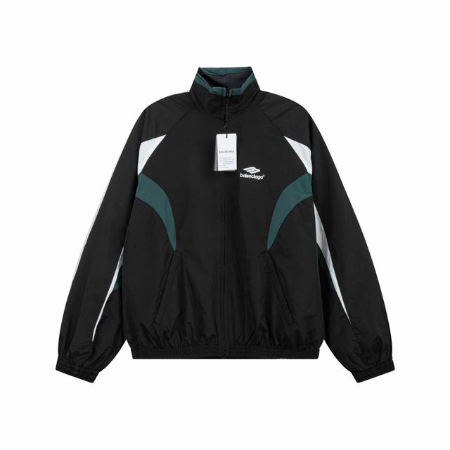K348 Balenciaga Blcg 24Ss catwalk style 3B series embroidered black and green sp