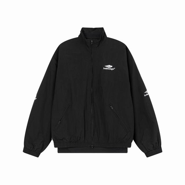 K335 Balenciaga Blcg 24Ss lining spliced long T-shirt, real and fake two-piece 3