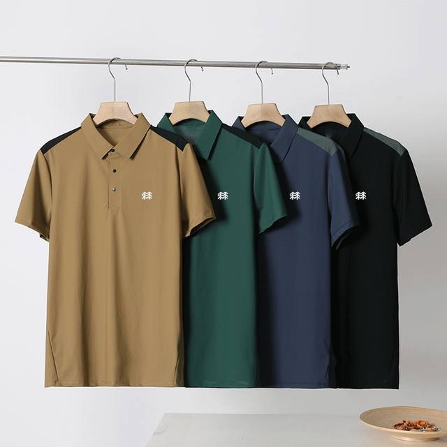 Kolon Sport Kolon summer new men's casual quick-drying Polo quick-drying materia