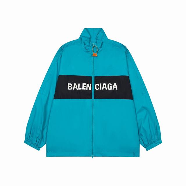K234 The highest version of Balenciga SS Blcg new patchwork slogan jacket, light