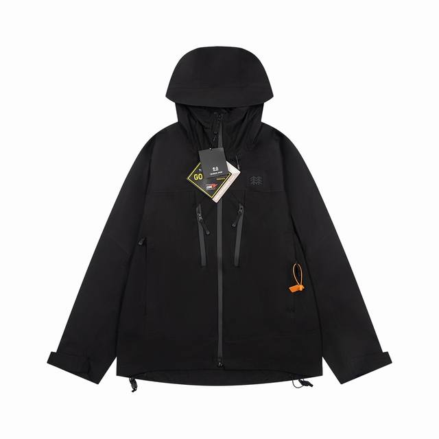 K232 Top-of-the-line Kolon Sport fully-laminated double-zipper hooded jacket. No