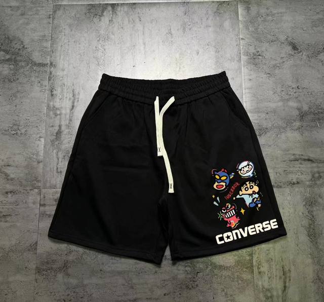 Converse versatile casual sports couple shorts made of sports air layer fabric,