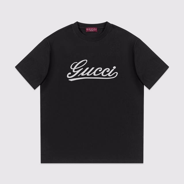 2001G Home - Gucci pure cotton musical note letter logo embroidery short-sleeved