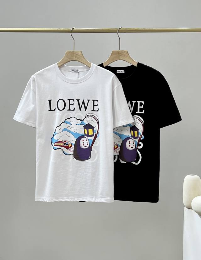 Loewe Ss new Qianxun train couple casual short-sleeved T-shirt simple and durabl