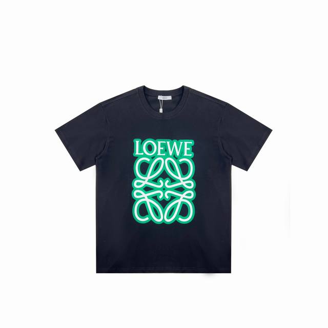 Loewe Ss new color matching large chest logo print couple - simple and durable d