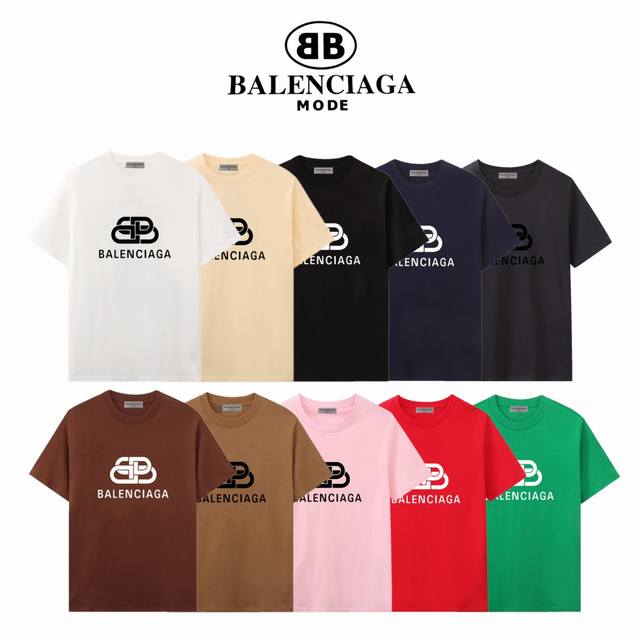 Balenciaga classic lock buckle couple's short-sleeved Tiktok and Xiaohongshu hit