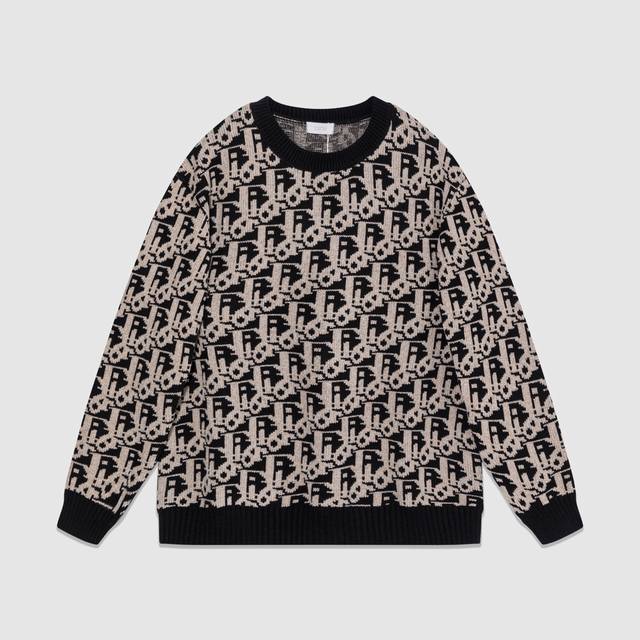 689D Unisex Style - Loose European-Style Wool Knitted Artist Sweater, French Ele