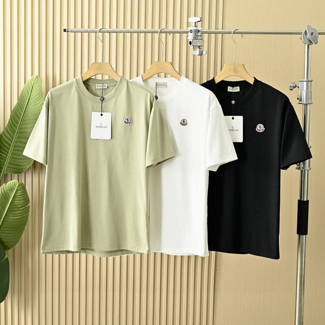 New Moncler 2025 Summer Men's Basic Short-Sleeve Cotton T-shirt, Unisex! Sizes: