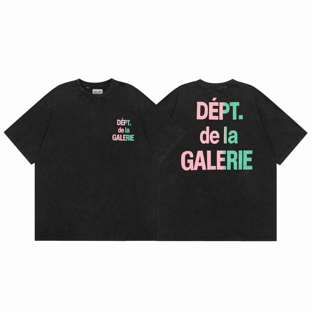 Gallery Dept gradient letter distressed washed American style simple casual tren