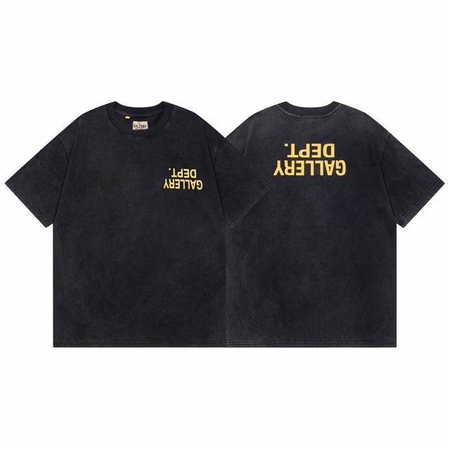 Gallery Dept reverse letter distressed washed American style simple casual trend