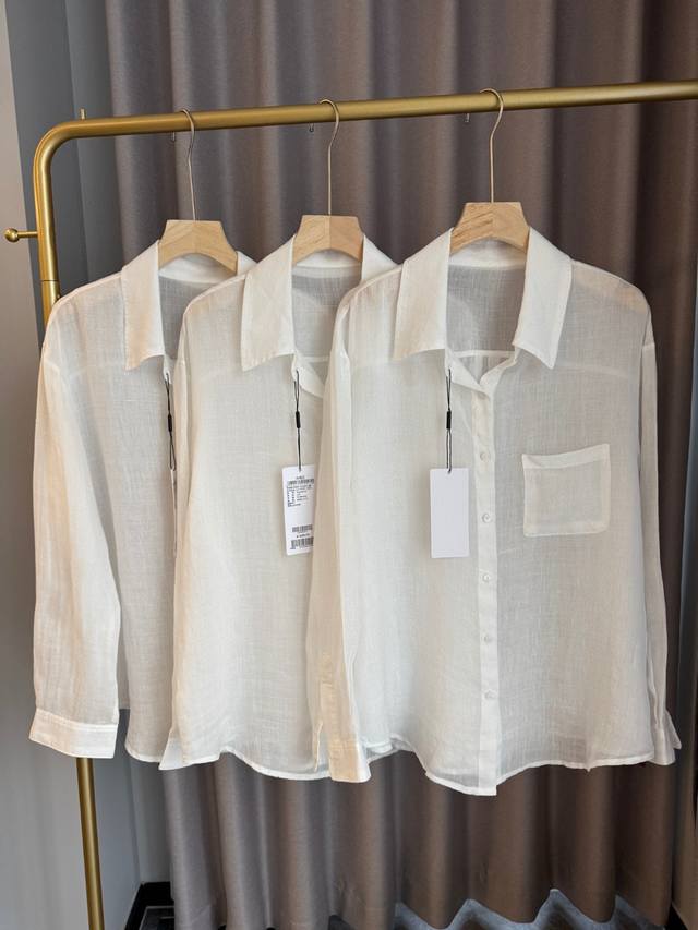 Mm Maimeng lightweight transparent layered shirt 25 summer new product mall same