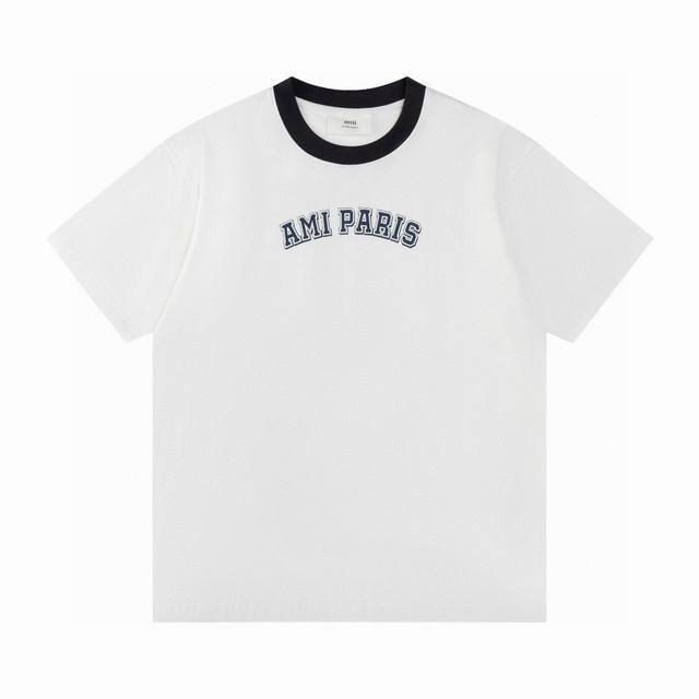 the market's top-quality Ami 2025Ss summer new micro-logo short-sleeved T-shirt.