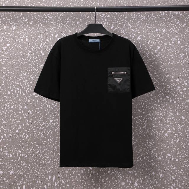 624Prada Unisex 32S Double Yarn Cool Cotton 270g Weight High Quality Pocket Zipp
