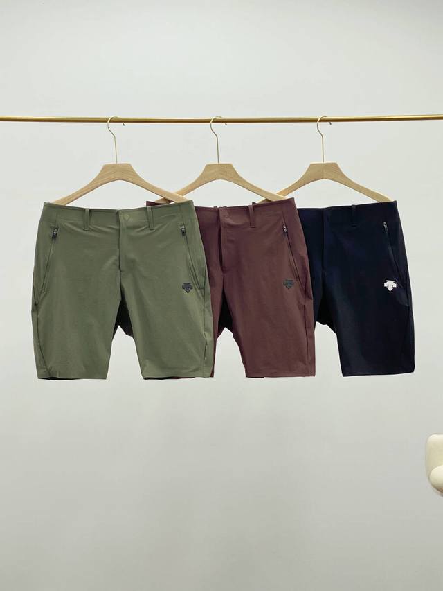 for Descente* Outdoor Stretchy Drape Technical Shorts! Available now in every ca