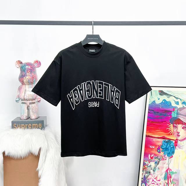 Top-of-the-line version, stock photo Paris 25Ss flip-up letter embroidered short