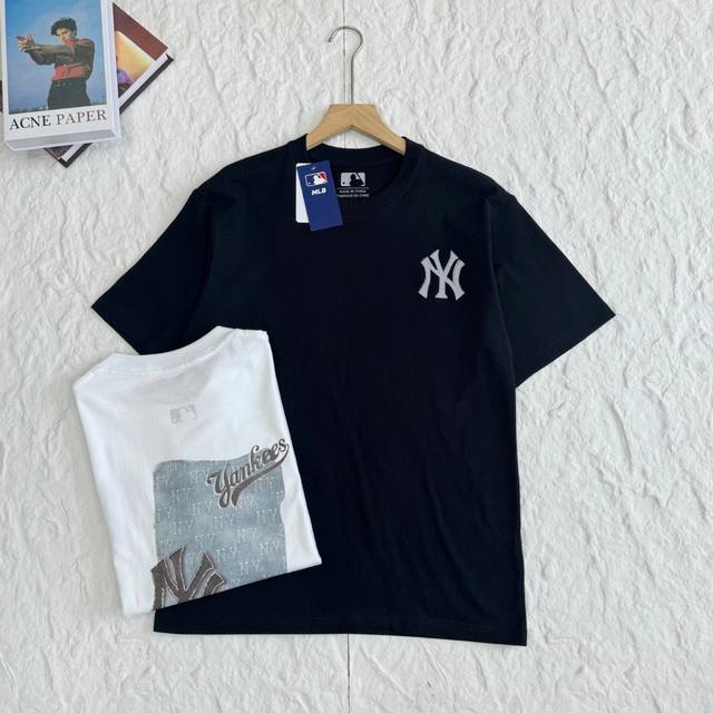 Ss Mlb New cotton short-sleeve printed heavyweight cotton top, reimagined with a