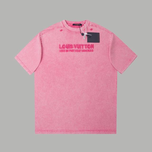 Top version 1V washed ribbed T-shirt This washed T-shirt uses garment dyeing tec