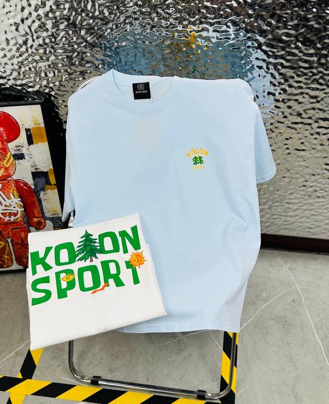 Kolon Sport Jeon Handful illustrator collaboration 25 summer new print, casual,