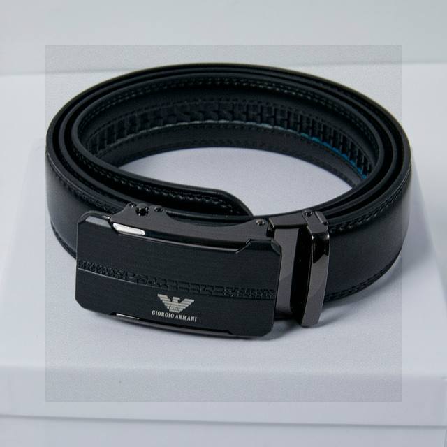 The latest Armani belt with frosted buckle is really great looking. You must get