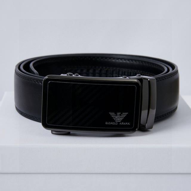 Armani belt with mirrored buckle, really looks great. This belt is a must-have.